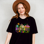 Teacher Mardi Gras Design - Mardi Gras Unisex Crewneck T-Shirt Sweatshirt Hoodie