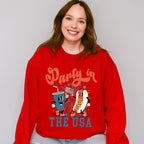Party In The USA 4th Of July Unisex Crewneck T-Shirt Sweatshirt Hoodie