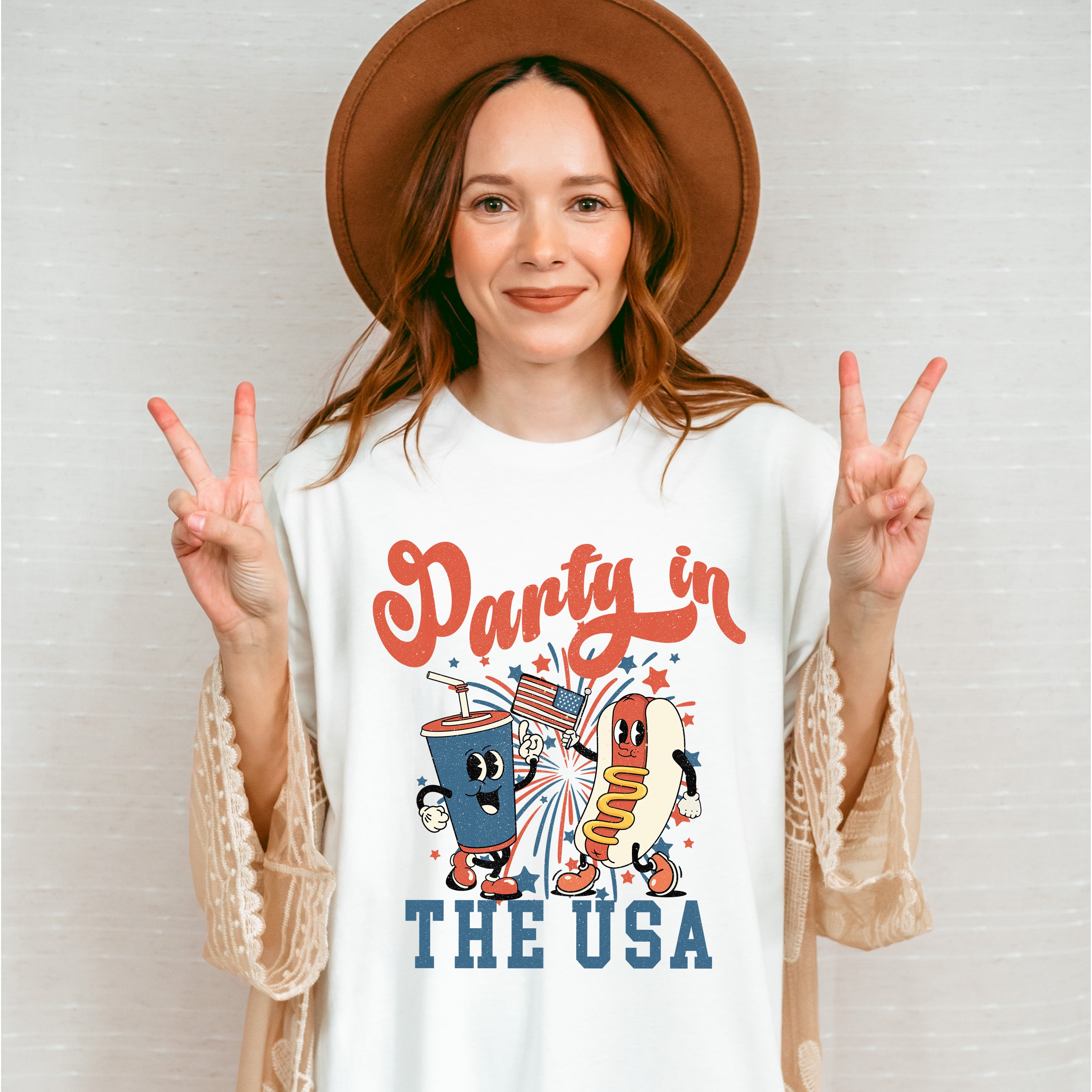 Party In The USA 4th Of July Unisex Crewneck T-Shirt Sweatshirt Hoodie