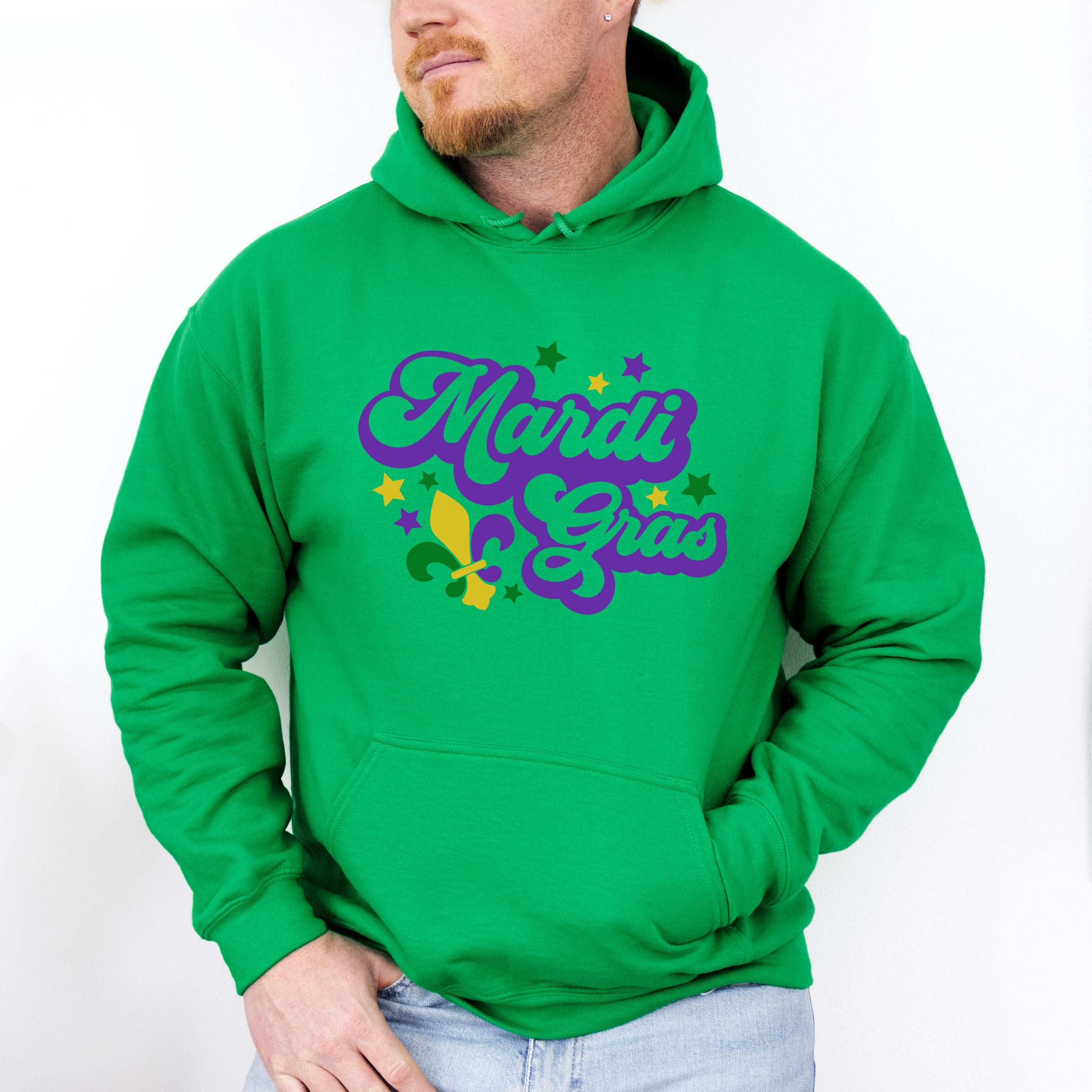 Star Mardi Gras Design - Mardi Gras Unisex Crewneck T-Shirt Sweatshirt Hoodie