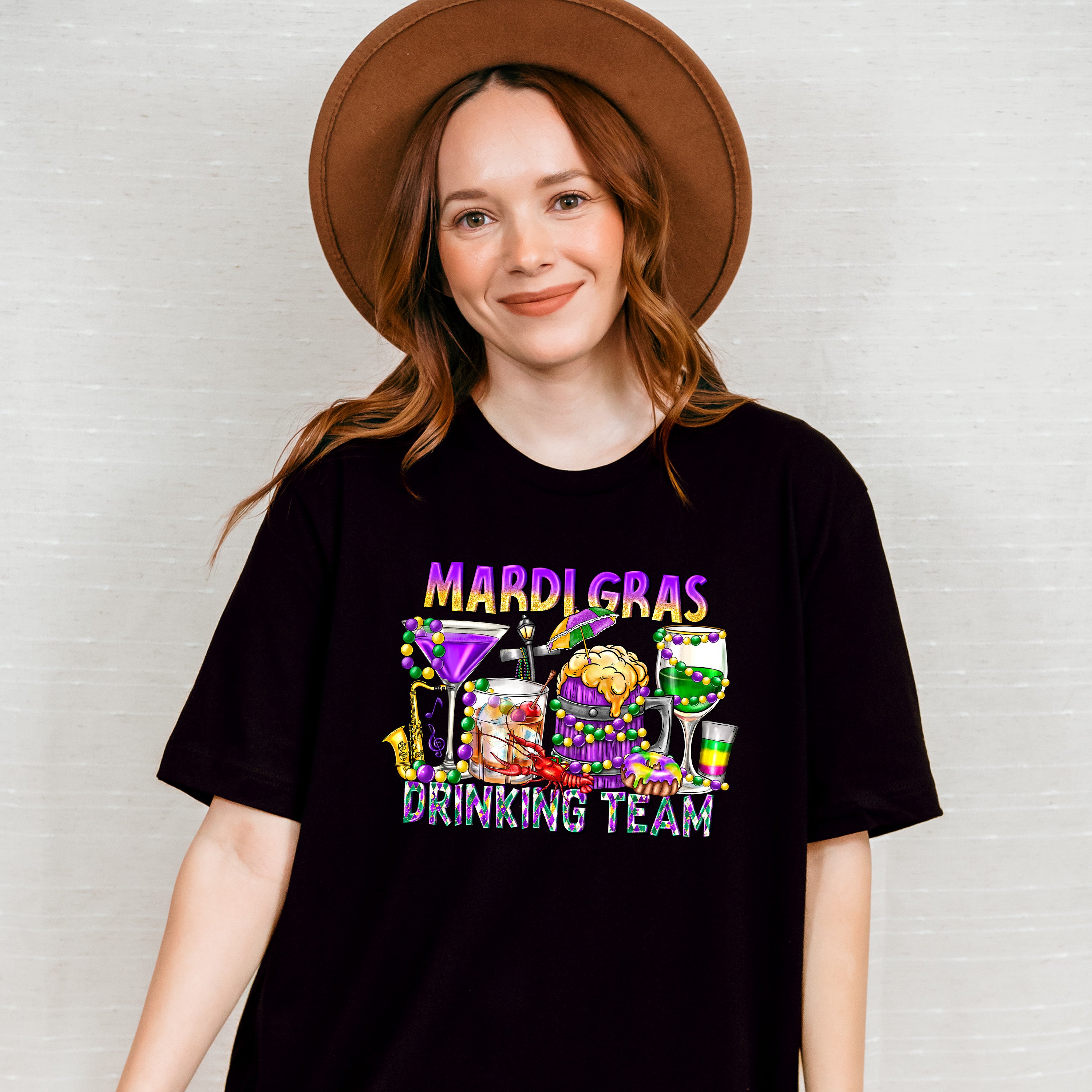 Mardi Gras Drinking Team - Mardi Gras Unisex Crewneck T-Shirt Sweatshirt Hoodie