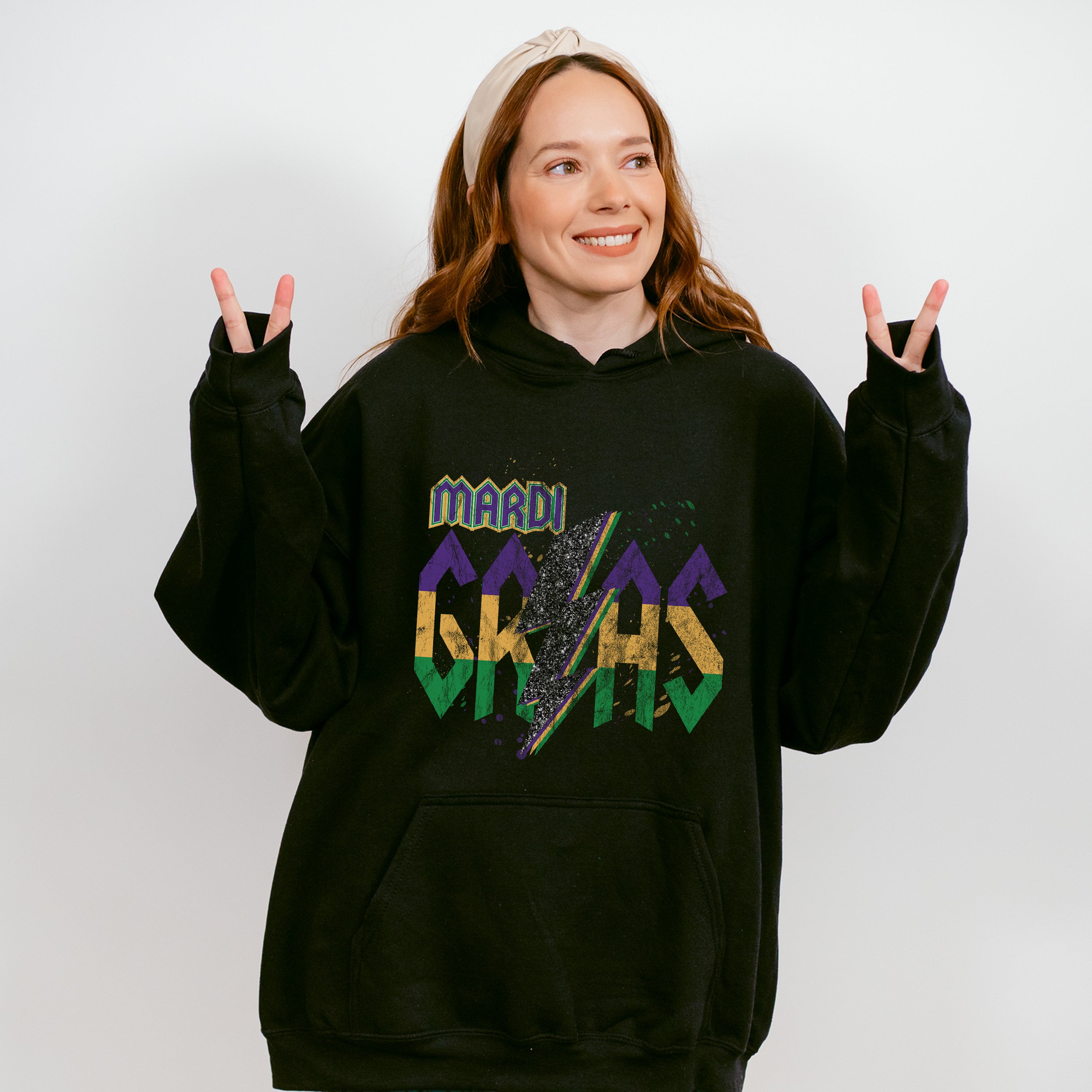 Retro Mardi Gras Design - Mardi Gras Unisex Crewneck T-Shirt Sweatshirt Hoodie