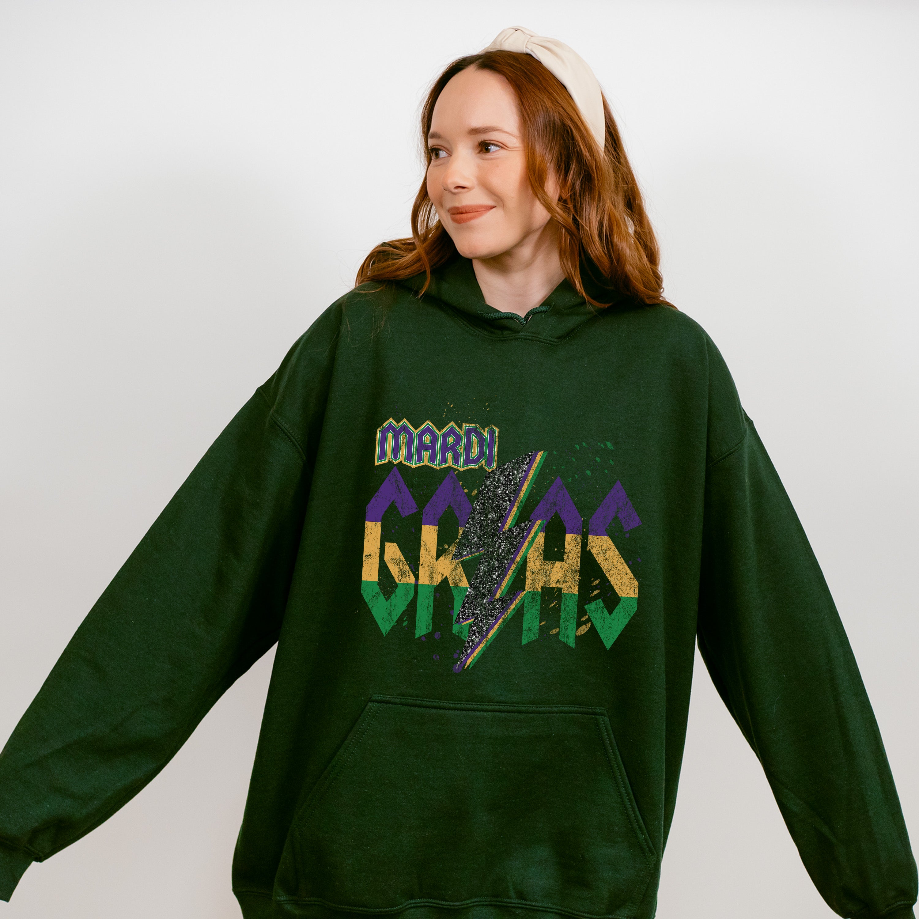 Retro Mardi Gras Design - Mardi Gras Unisex Crewneck T-Shirt Sweatshirt Hoodie