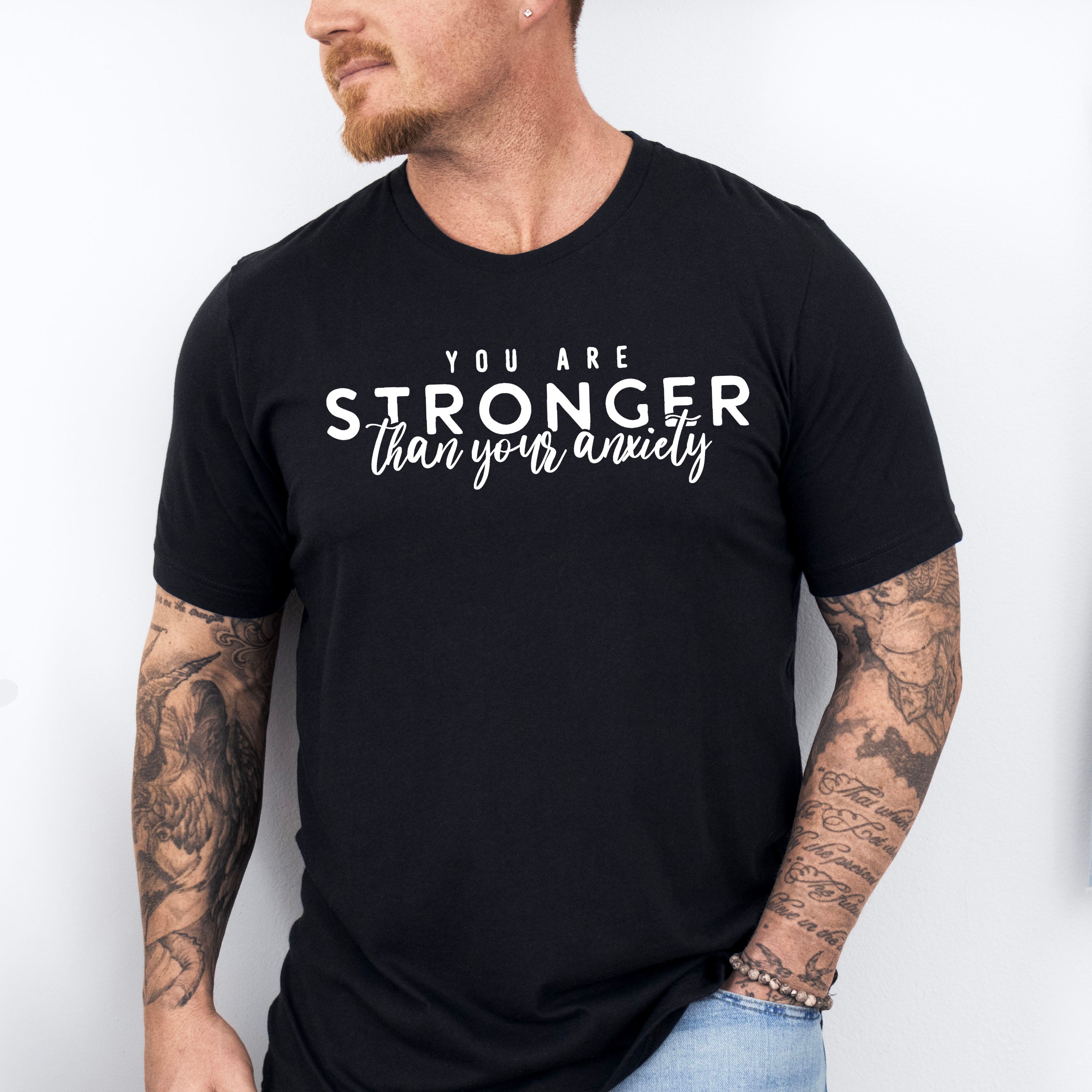You Are Stronger Than Your Anxiety - Anti Bullying Unisex Crewneck T-Shirt Sweatshirt Hoodie