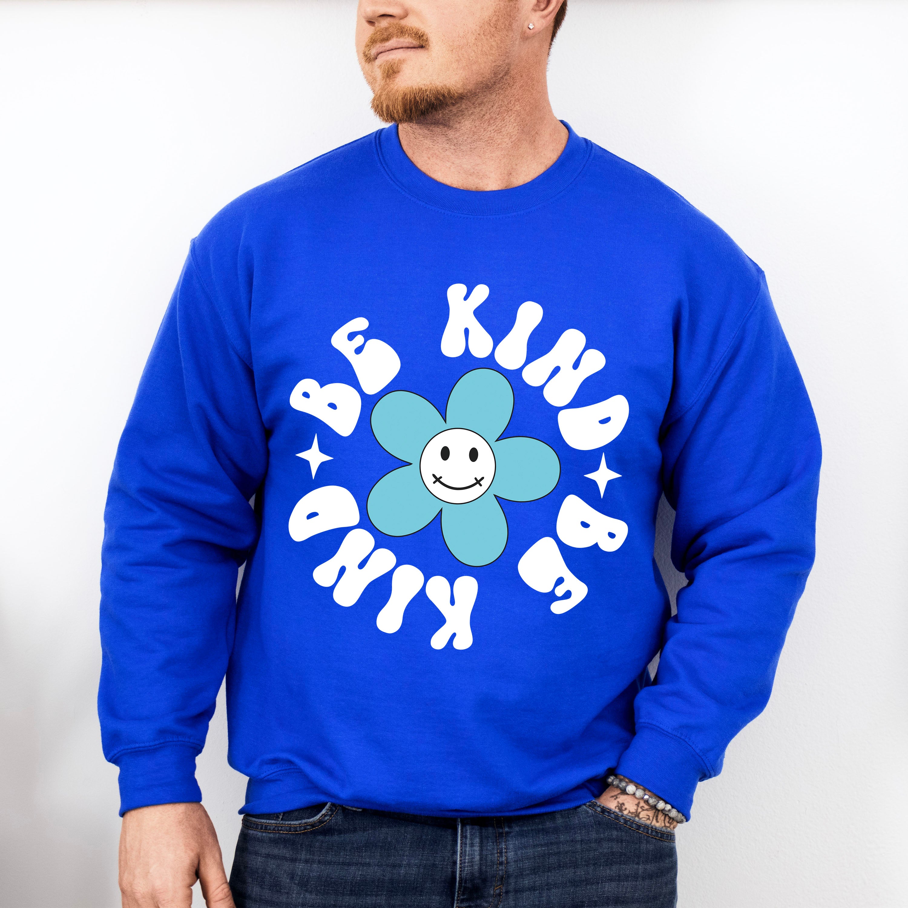 Be Kind Flower Design - Anti Bullying Unisex Crewneck T-Shirt Sweatshirt Hoodie