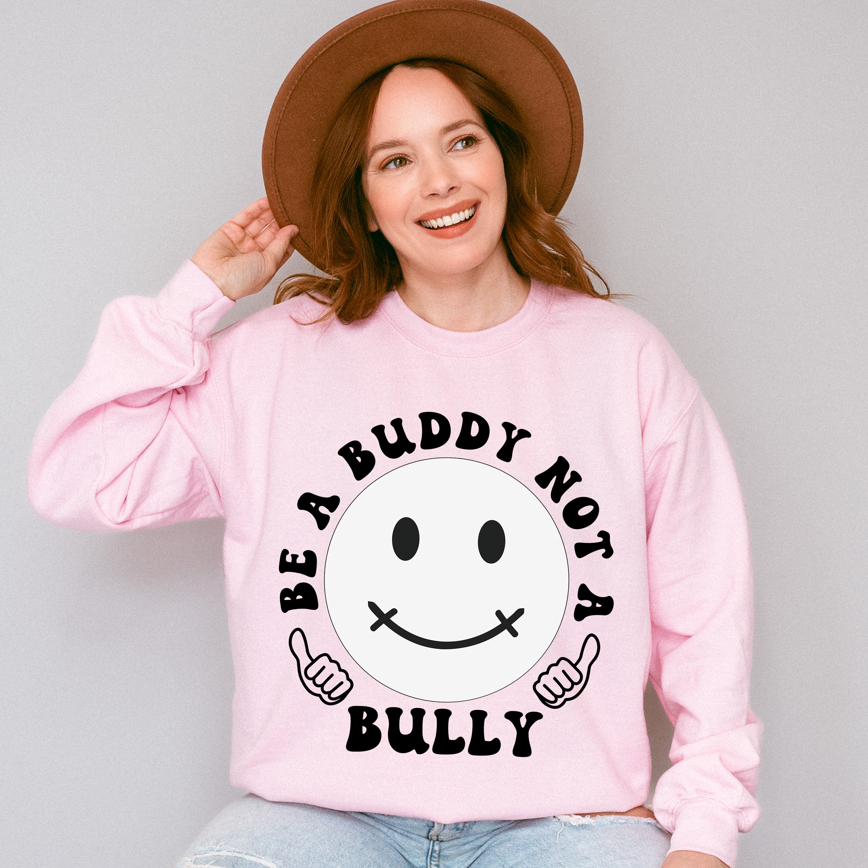 Be A Buddy Not A Bully - Anti Bullying Unisex Crewneck T-Shirt Sweatshirt Hoodie