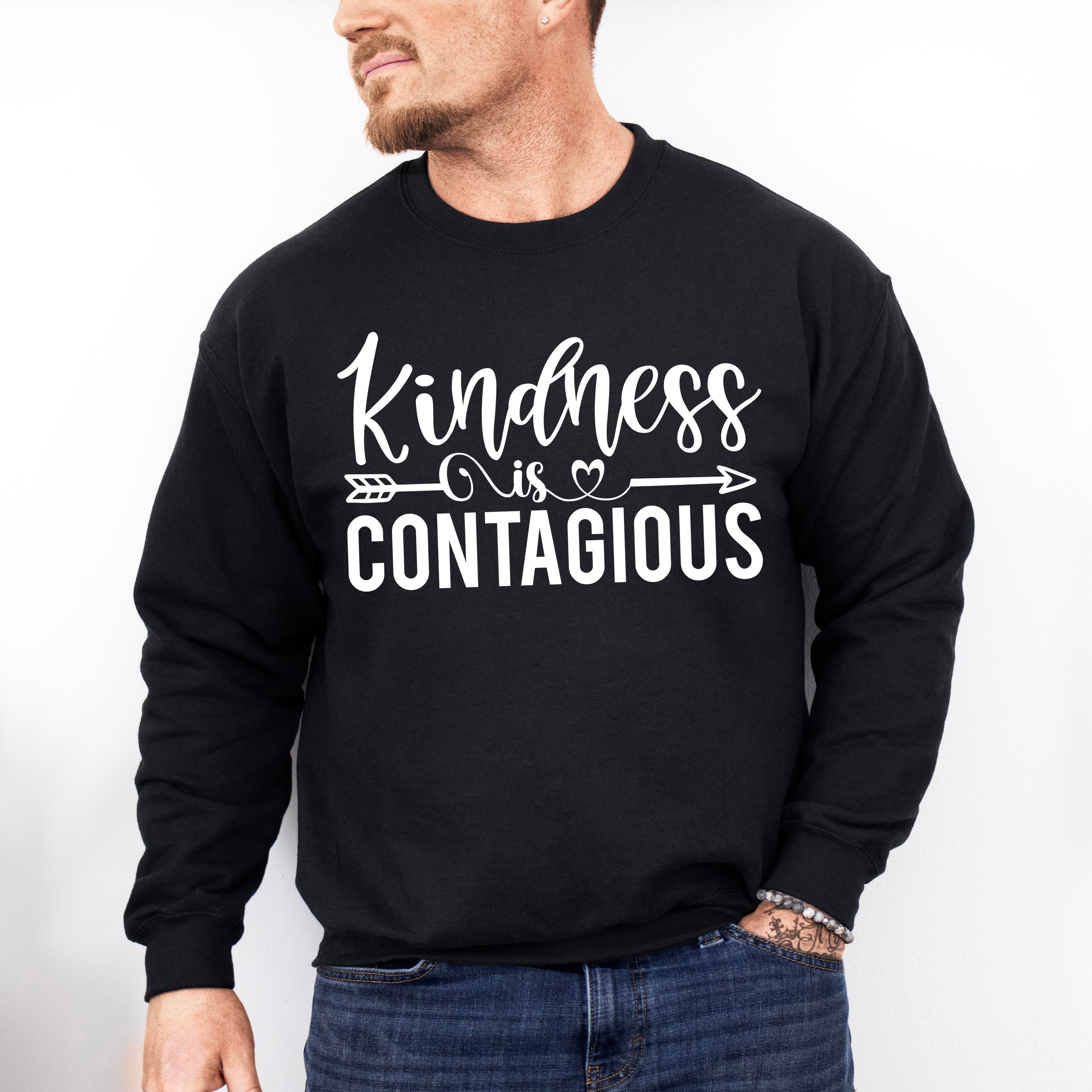 Kindness Is Contagious - Anti Bullying Unisex Crewneck T-Shirt Sweatshirt Hoodie