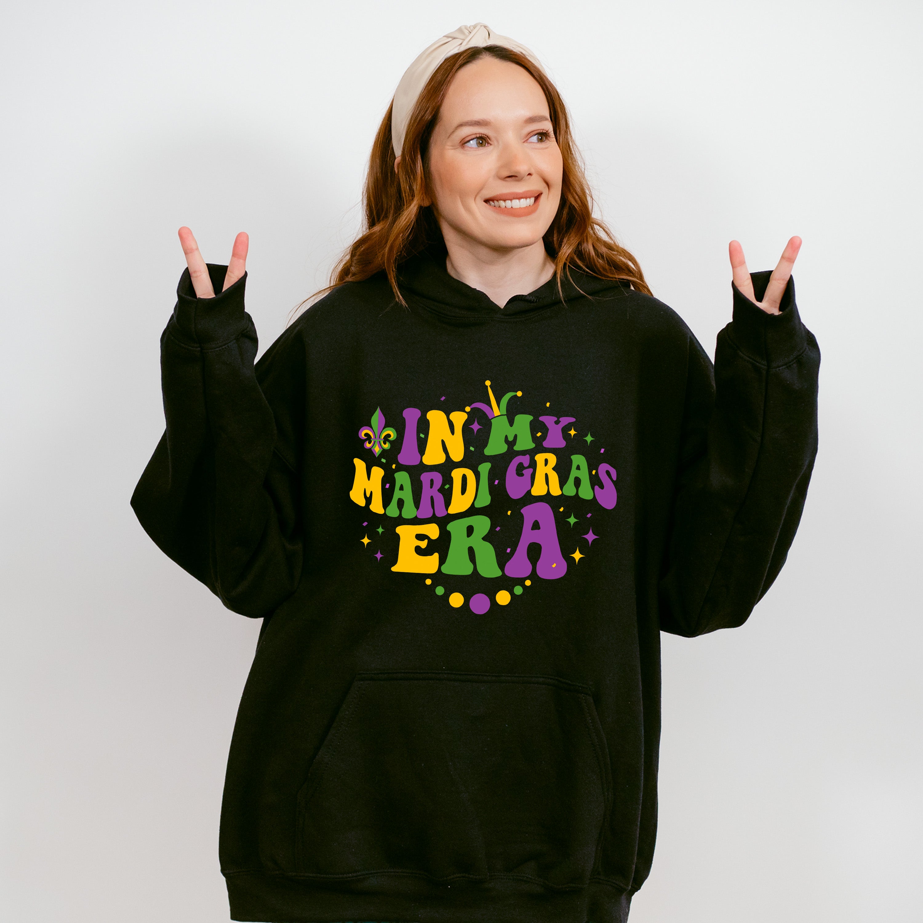 In My Mardi Gras Era Heart Design - Mardi Gras Unisex Crewneck T-Shirt Sweatshirt Hoodie