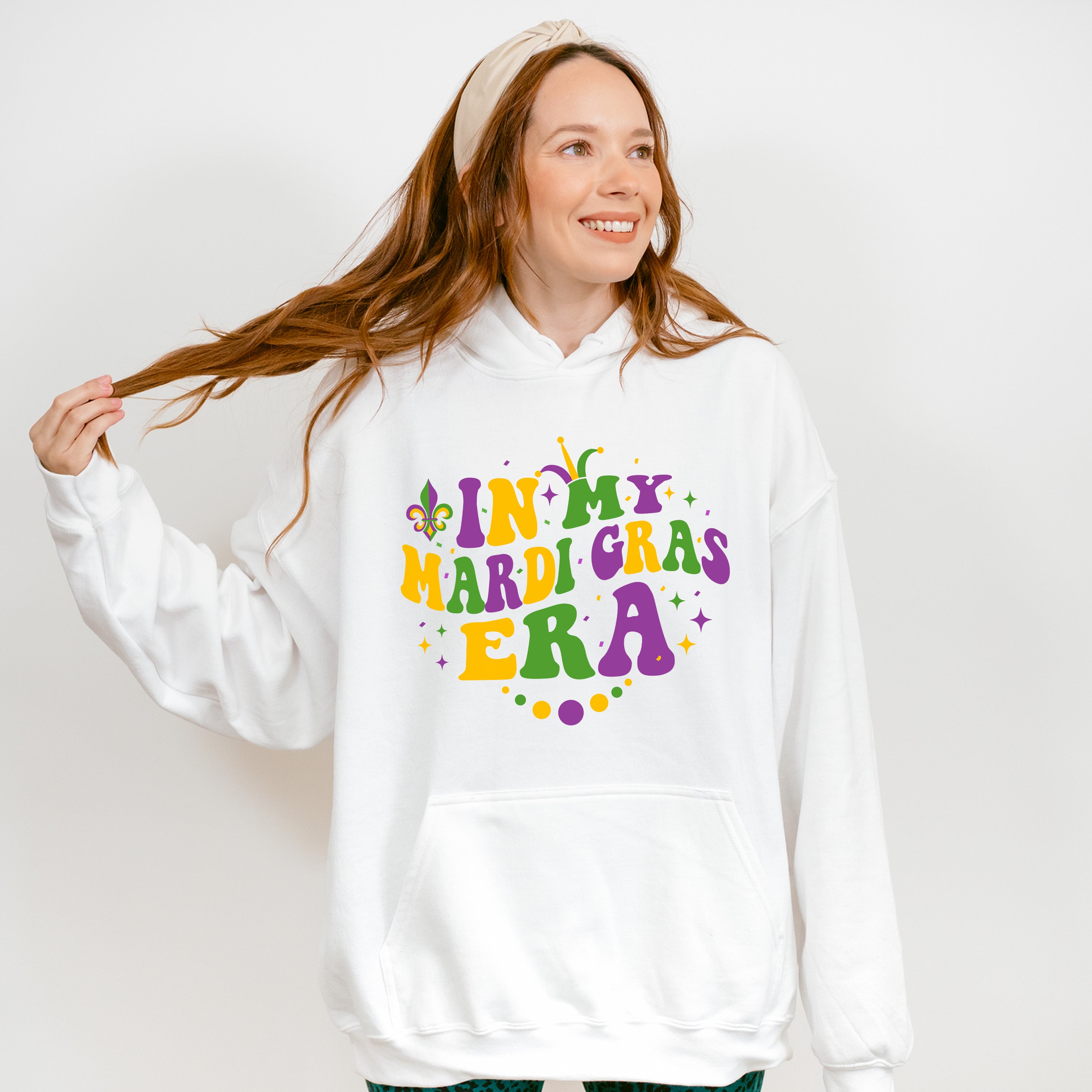 In My Mardi Gras Era Heart Design - Mardi Gras Unisex Crewneck T-Shirt Sweatshirt Hoodie