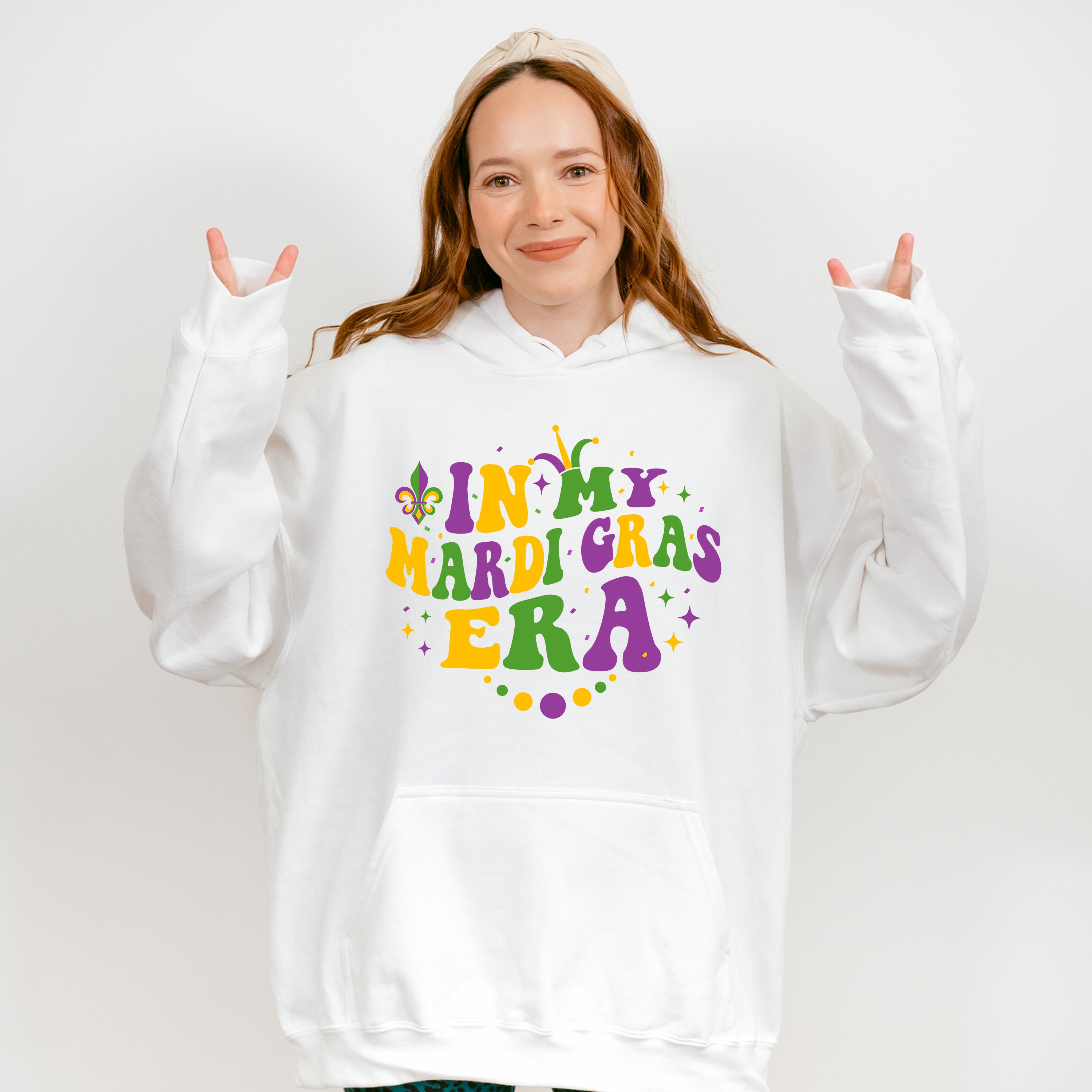 In My Mardi Gras Era Heart Design - Mardi Gras Unisex Crewneck T-Shirt Sweatshirt Hoodie