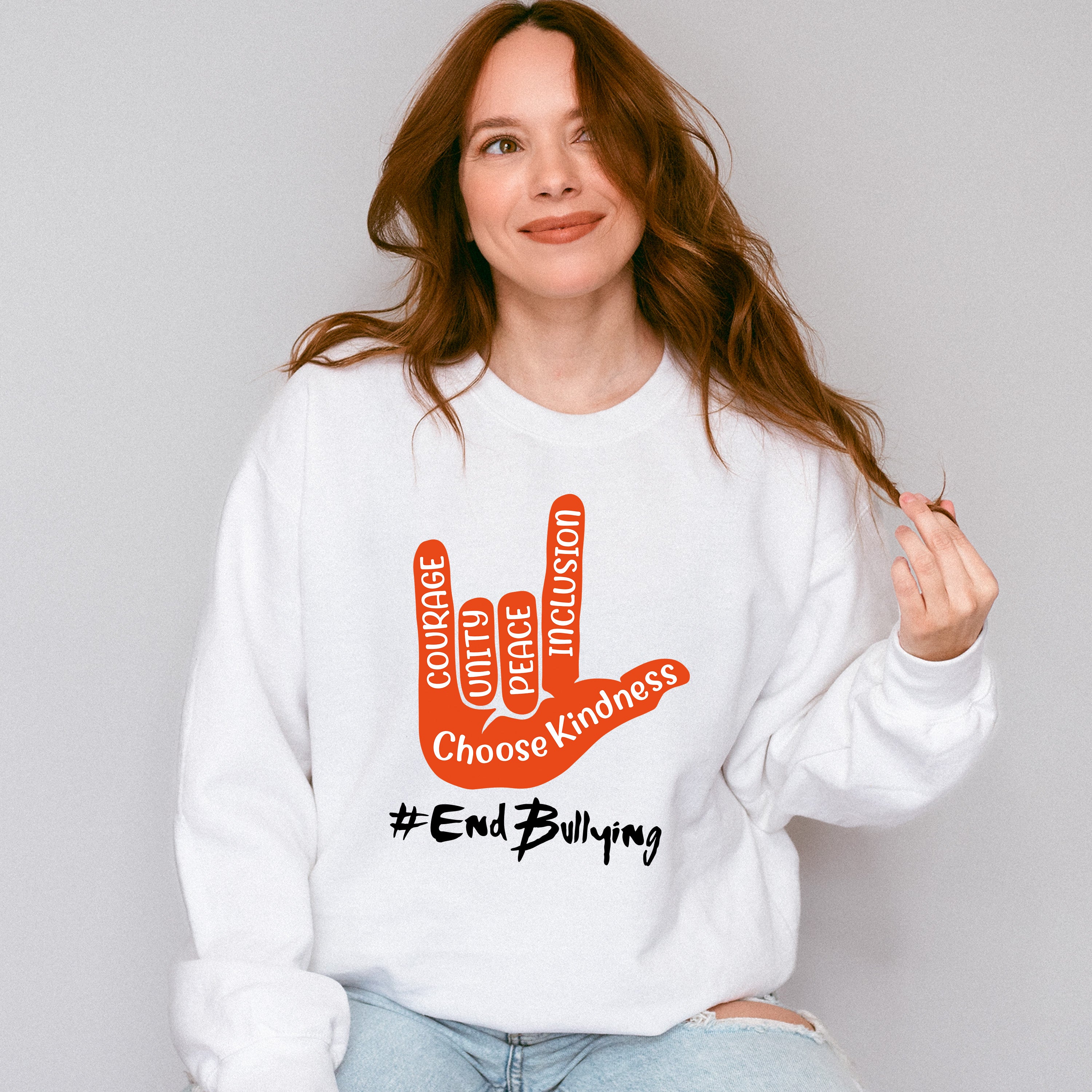 Choose Kindness End Bullying - Anti Bullying Unisex Crewneck T-Shirt Sweatshirt Hoodie