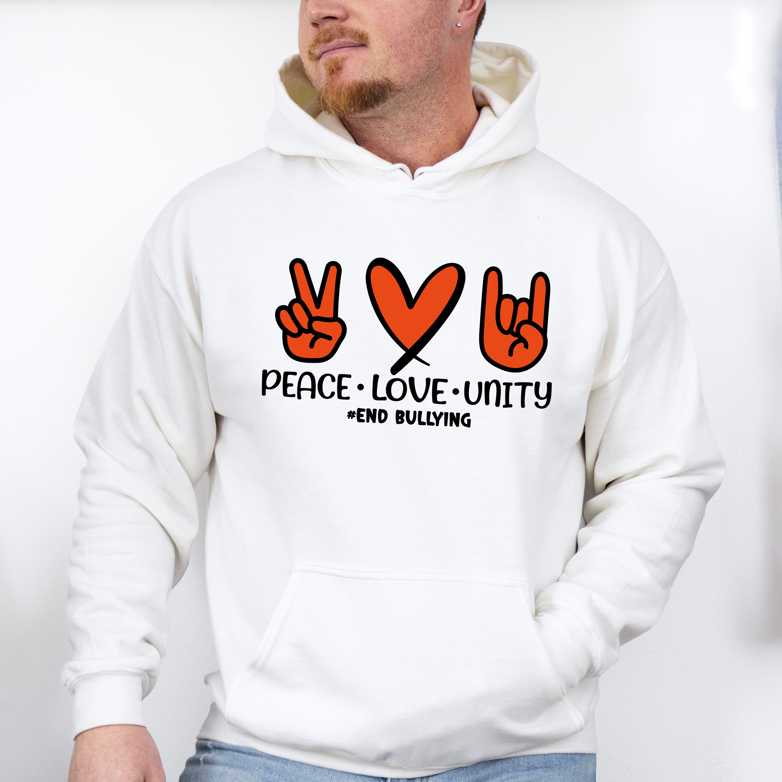 Peace Love Unity - Anti Bullying Unisex Crewneck T-Shirt Sweatshirt Hoodie