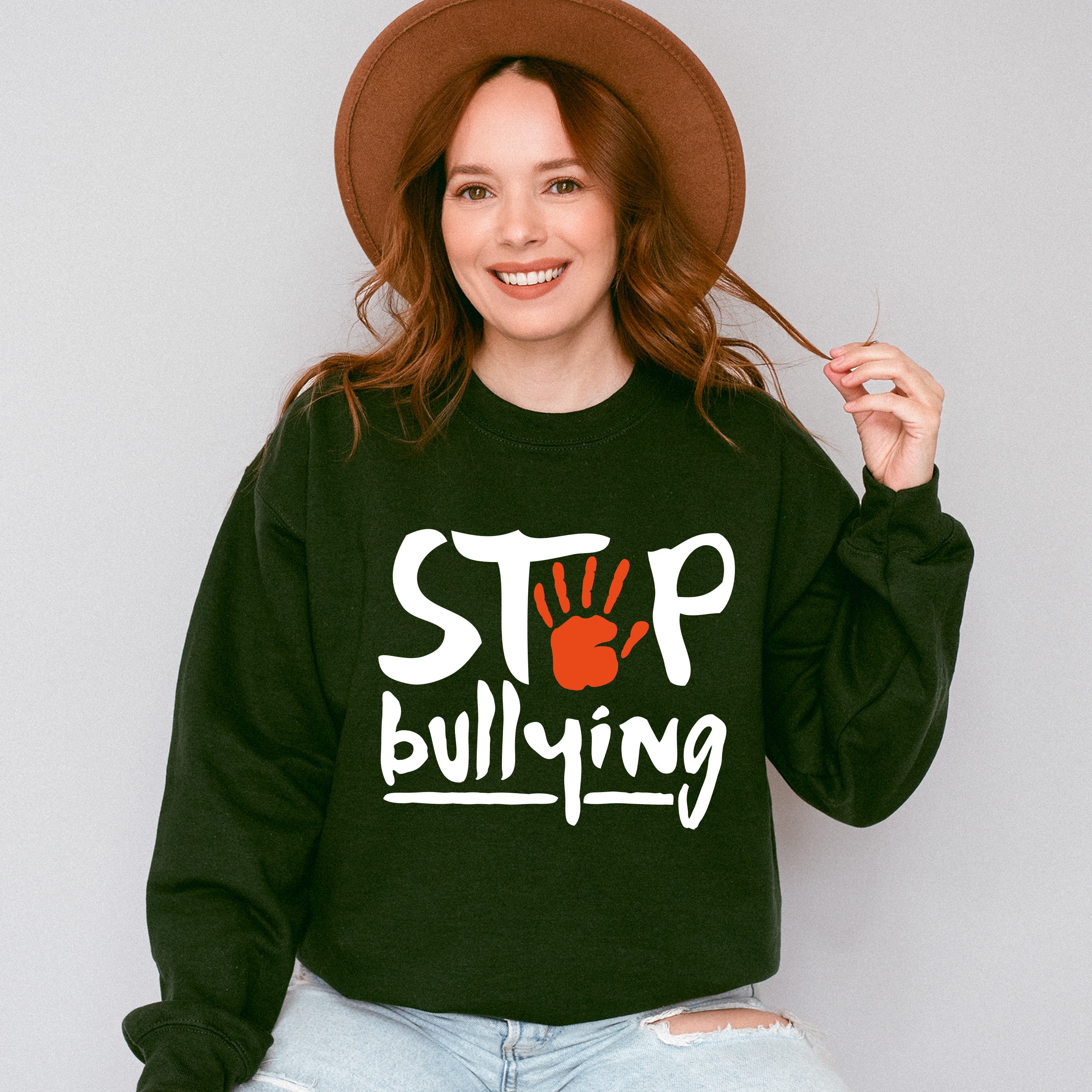 Stop Bullying - Anti Bullying Unisex Crewneck T-Shirt Sweatshirt Hoodie