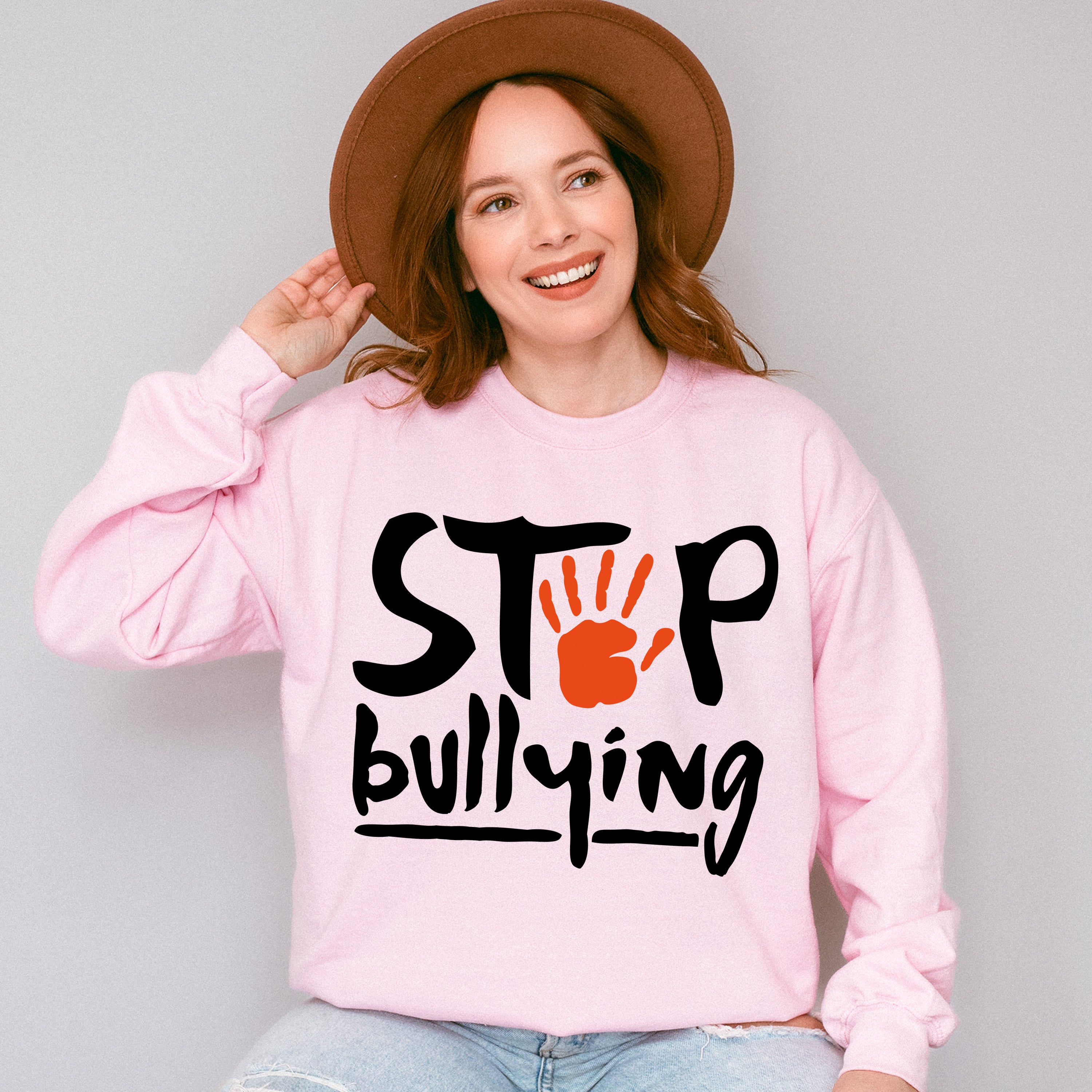 Stop Bullying - Anti Bullying Unisex Crewneck T-Shirt Sweatshirt Hoodie