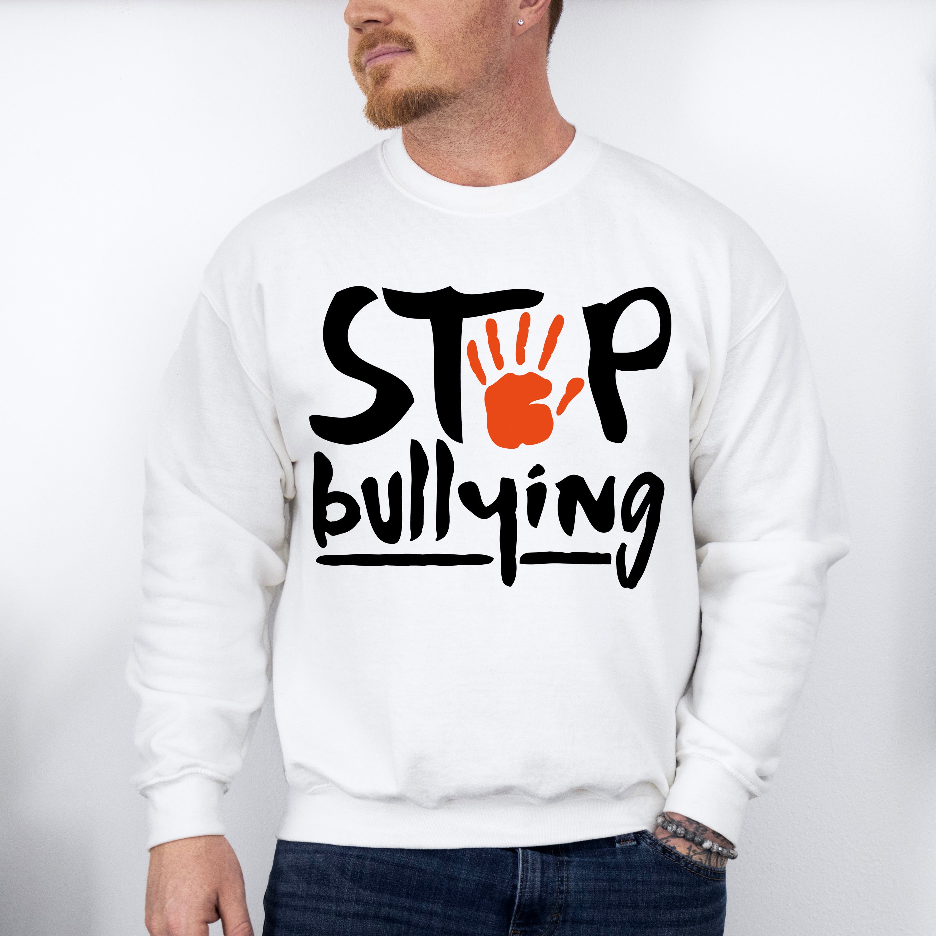 Stop Bullying - Anti Bullying Unisex Crewneck T-Shirt Sweatshirt Hoodie