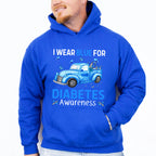 I Wear Blue For Diabetes Awareness - Diabetes Unisex Crewneck T-Shirt Sweatshirt Hoodie