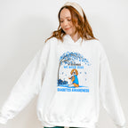 In November We Wear Blue Dog Design - Diabetes Unisex Crewneck T-Shirt Sweatshirt Hoodie