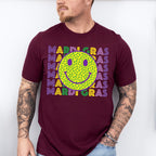 Mardi Gras Smile Face Design - Mardi Gras Unisex Crewneck T-Shirt Sweatshirt Hoodie