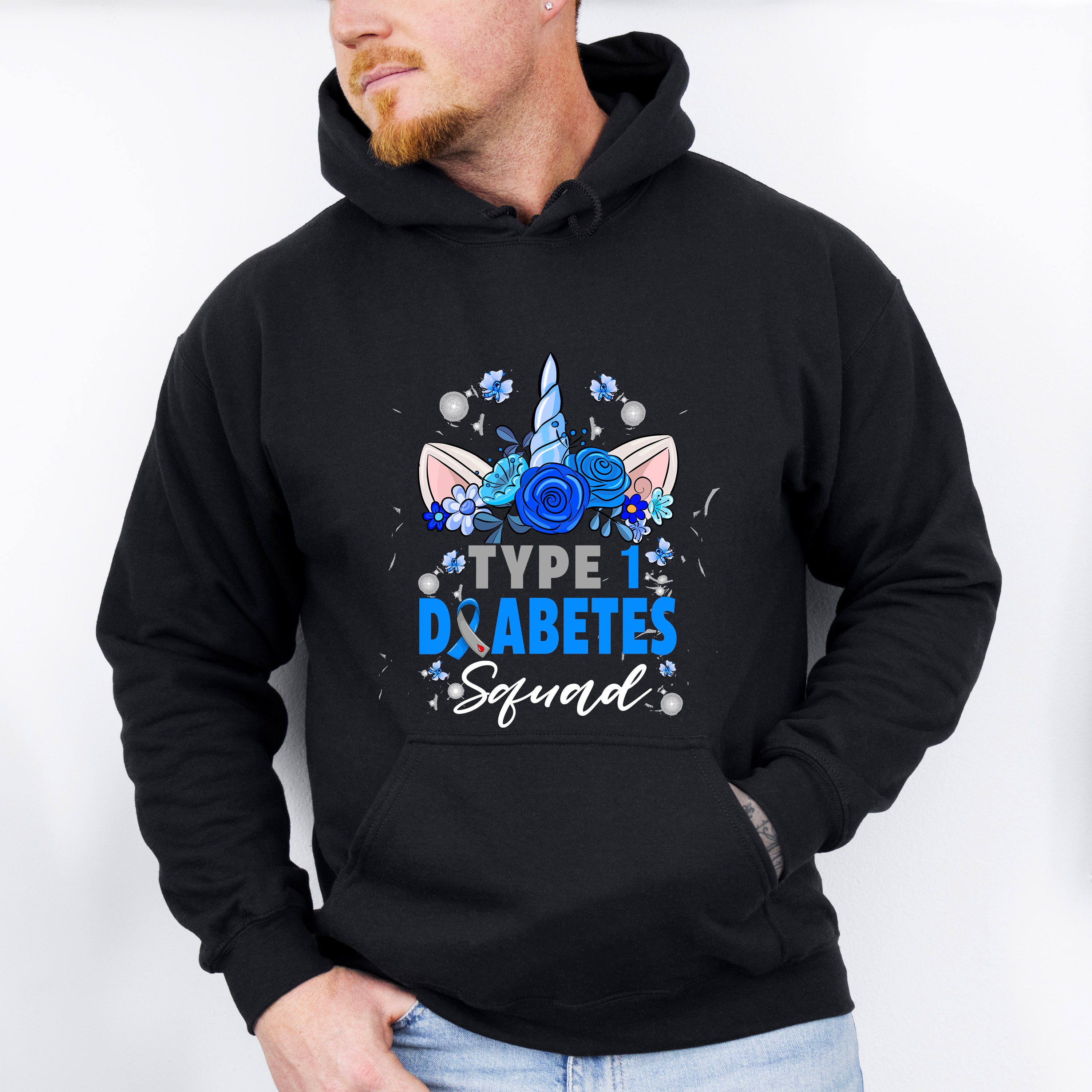 Type 1 Diabetes Squad - Diabetes Unisex Crewneck T-Shirt Sweatshirt Hoodie