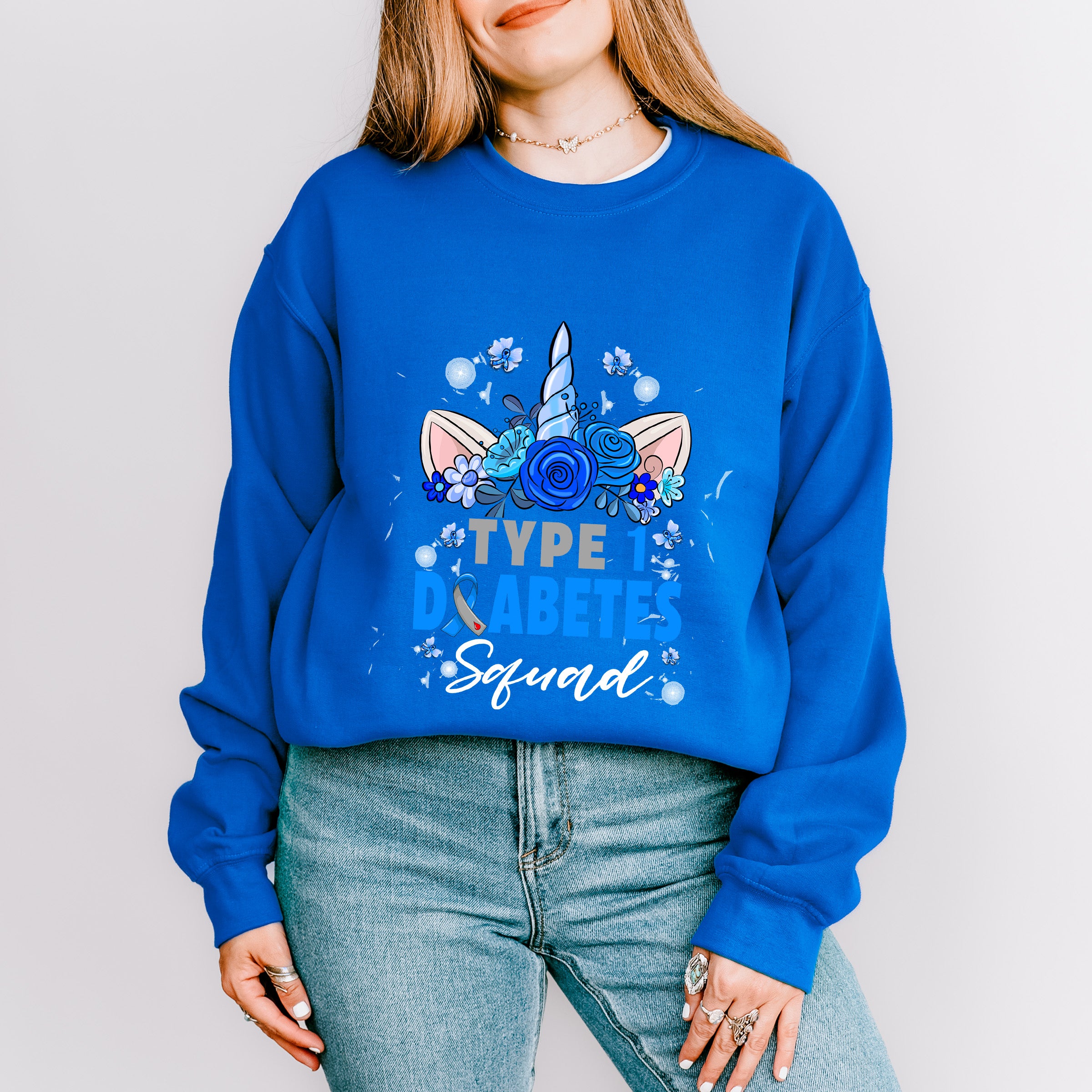 Type 1 Diabetes Squad - Diabetes Unisex Crewneck T-Shirt Sweatshirt Hoodie