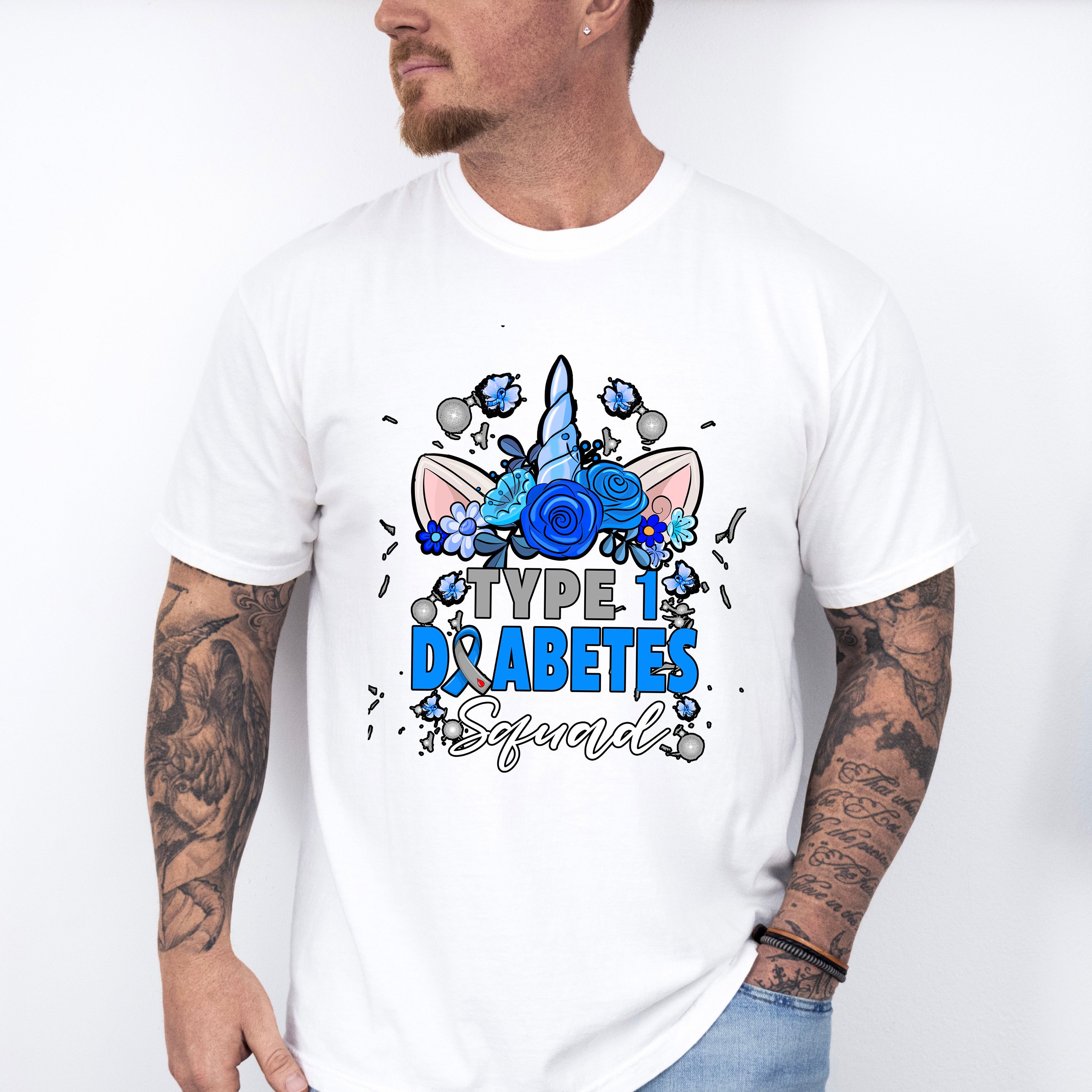 Type 1 Diabetes Squad - Diabetes Unisex Crewneck T-Shirt Sweatshirt Hoodie
