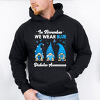 In November We Wear Blue Gnome - Diabetes Unisex Crewneck T-Shirt Sweatshirt Hoodie