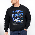 National Diabetes Month - Diabetes Unisex Crewneck T-Shirt Sweatshirt Hoodie