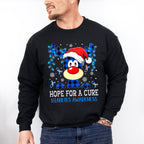 Hope For A Cure - Diabetes Unisex Crewneck T-Shirt Sweatshirt Hoodie