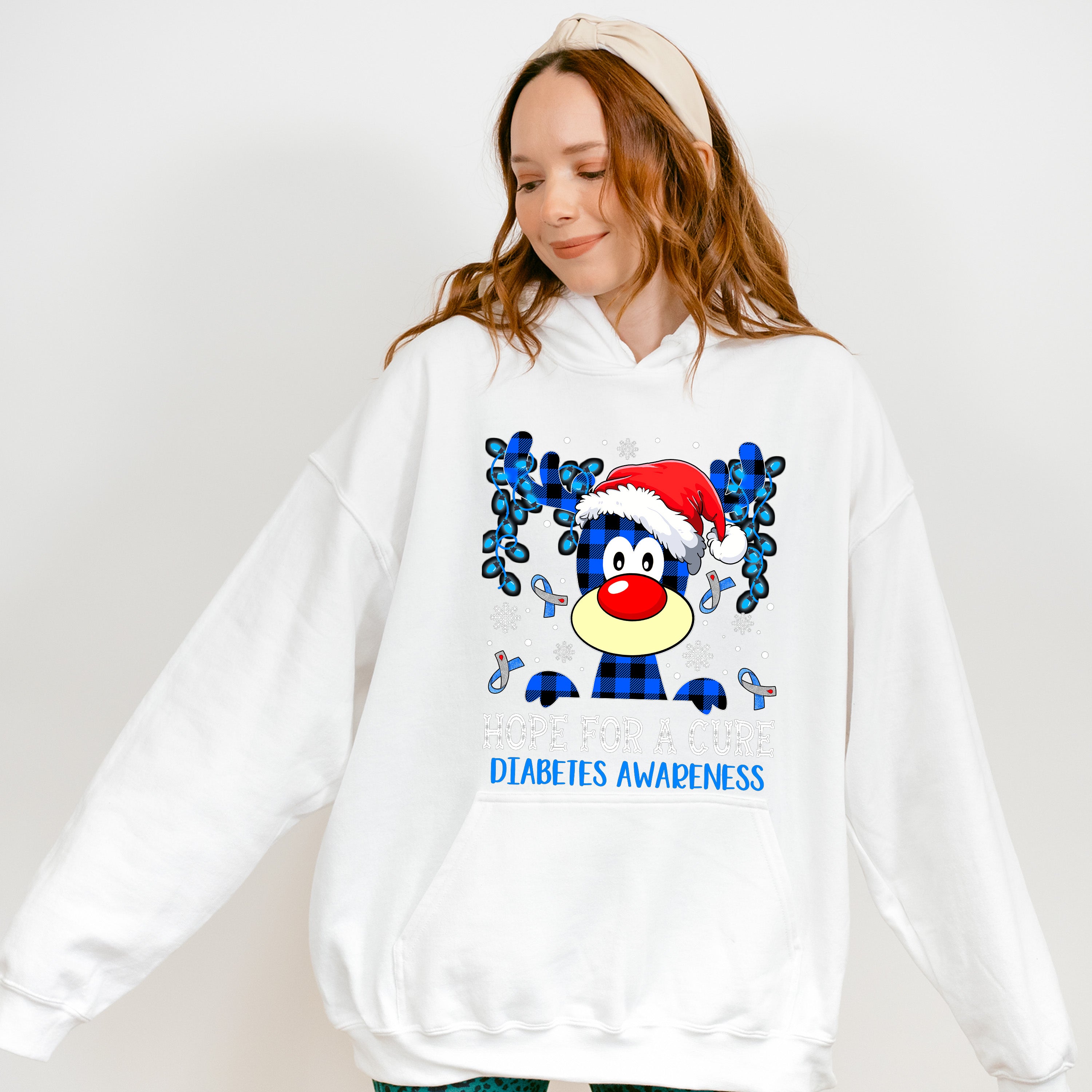 Hope For A Cure - Diabetes Unisex Crewneck T-Shirt Sweatshirt Hoodie