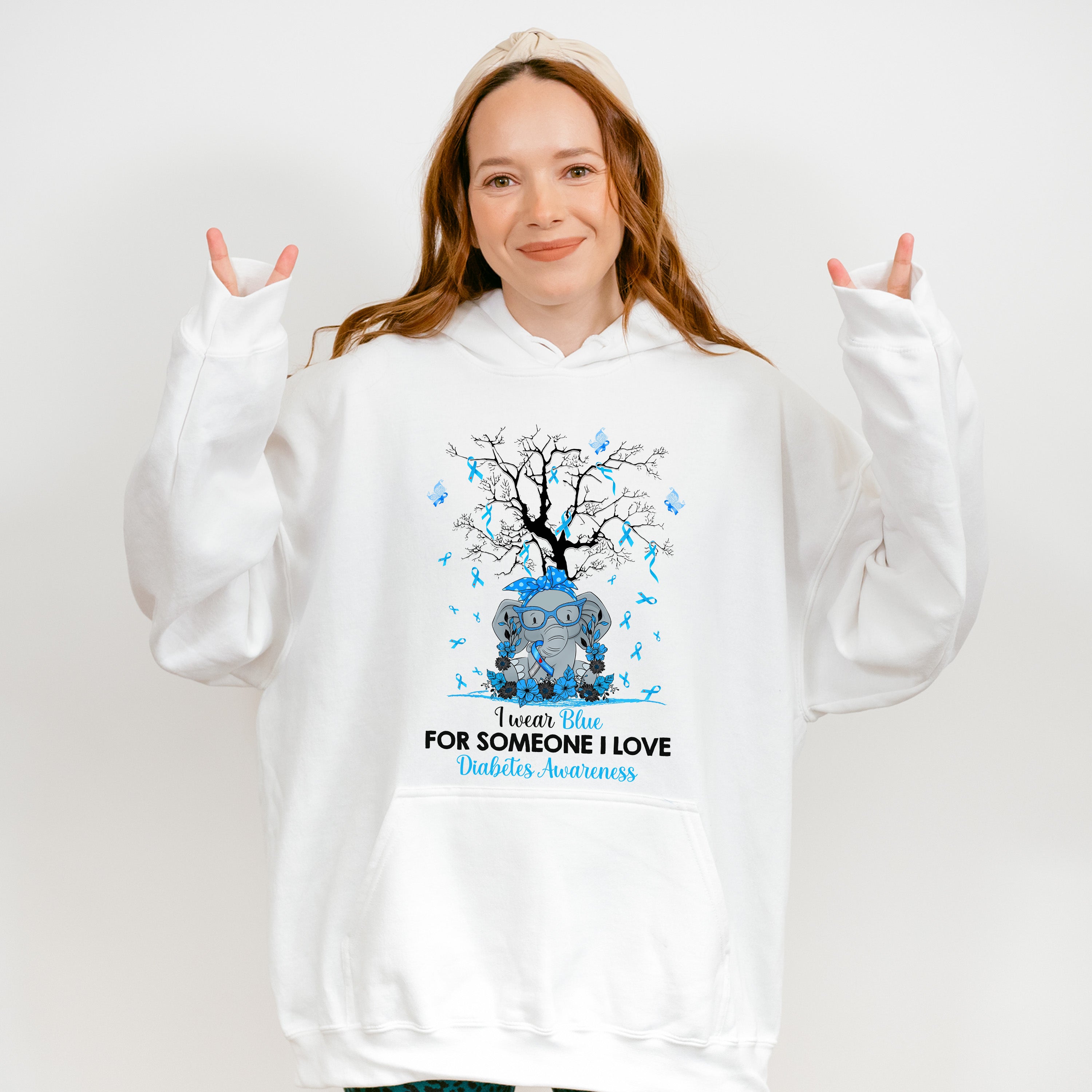 I Wear Blue For Someone I Love - Diabetes Unisex Crewneck T-Shirt Sweatshirt Hoodie