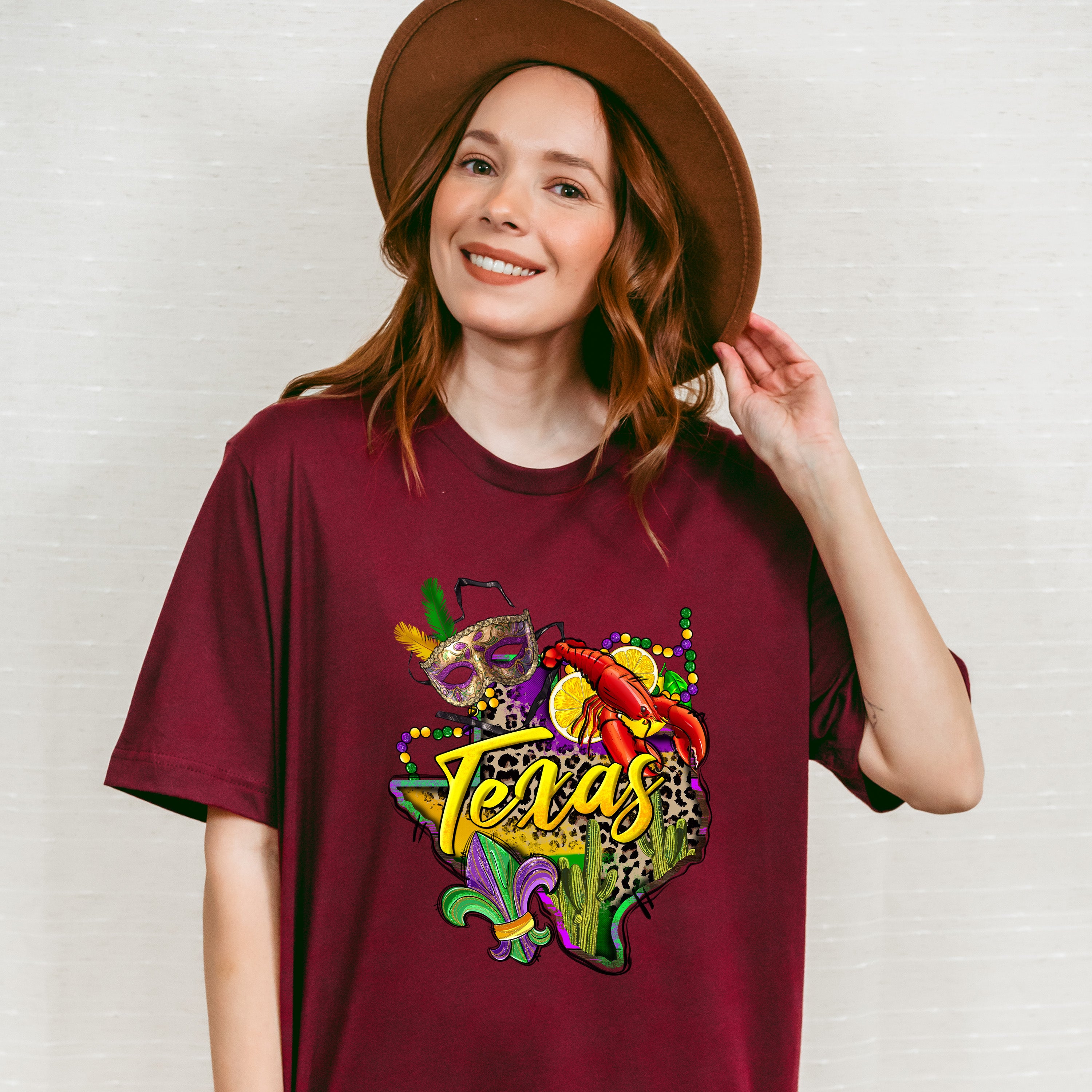 Texas Mardi Gras Design - Mardi Gras Unisex Crewneck T-Shirt Sweatshirt Hoodie