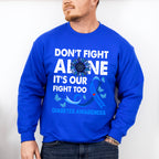 Don't Fight Alone - Diabetes Unisex Crewneck T-Shirt Sweatshirt Hoodie