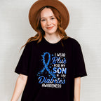 I Wear Blue For My Son In Law - Diabetes Unisex Crewneck T-Shirt Sweatshirt Hoodie