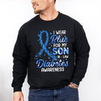 I Wear Blue For My Son In Law - Diabetes Unisex Crewneck T-Shirt Sweatshirt Hoodie