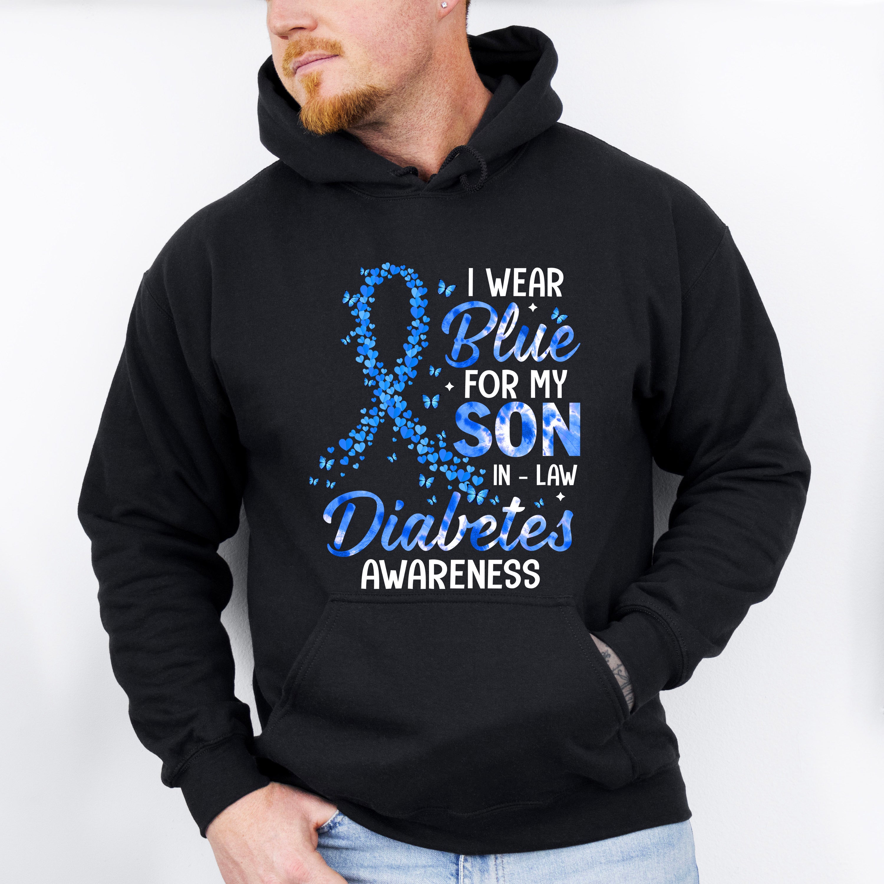 I Wear Blue For My Son In Law - Diabetes Unisex Crewneck T-Shirt Sweatshirt Hoodie