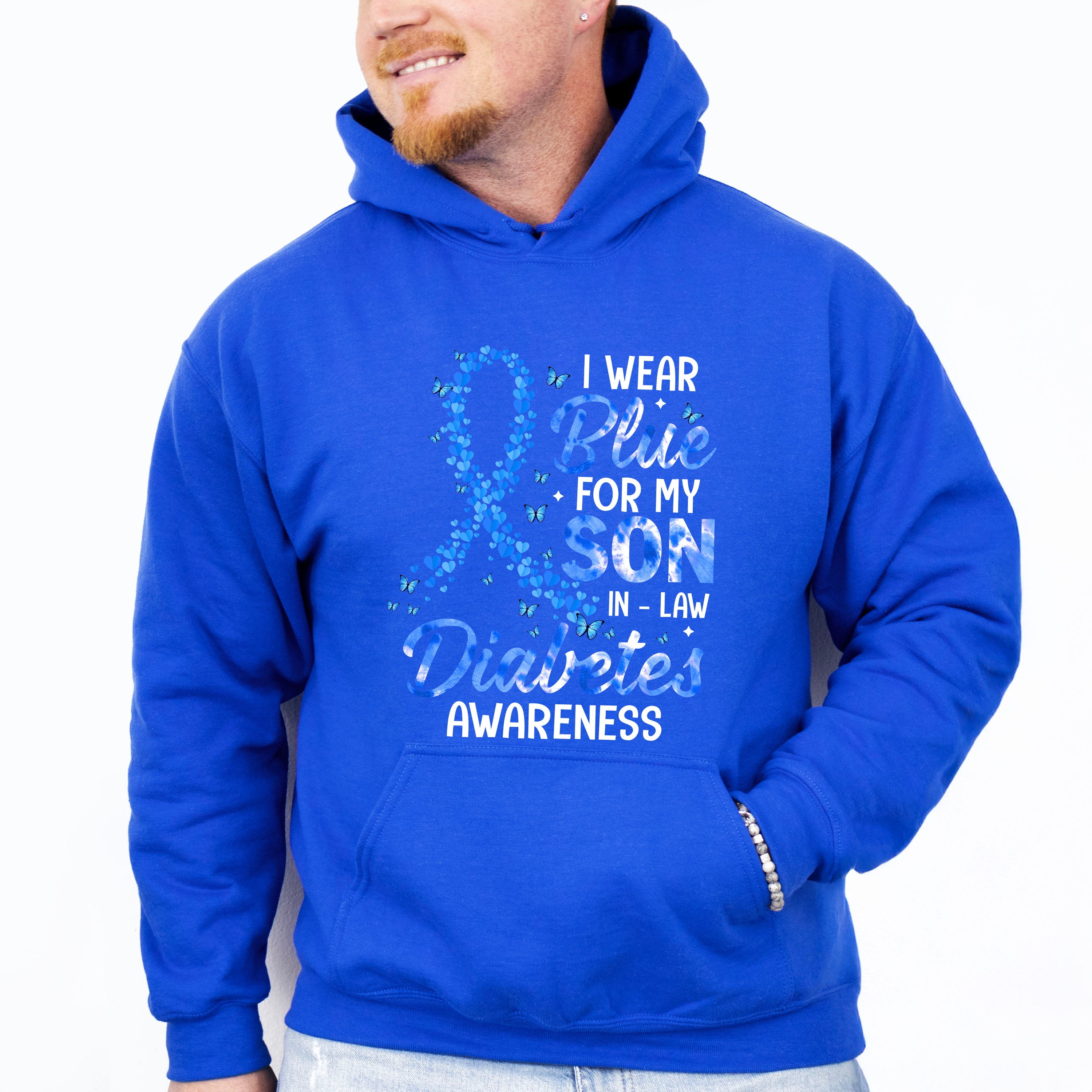 I Wear Blue For My Son In Law - Diabetes Unisex Crewneck T-Shirt Sweatshirt Hoodie