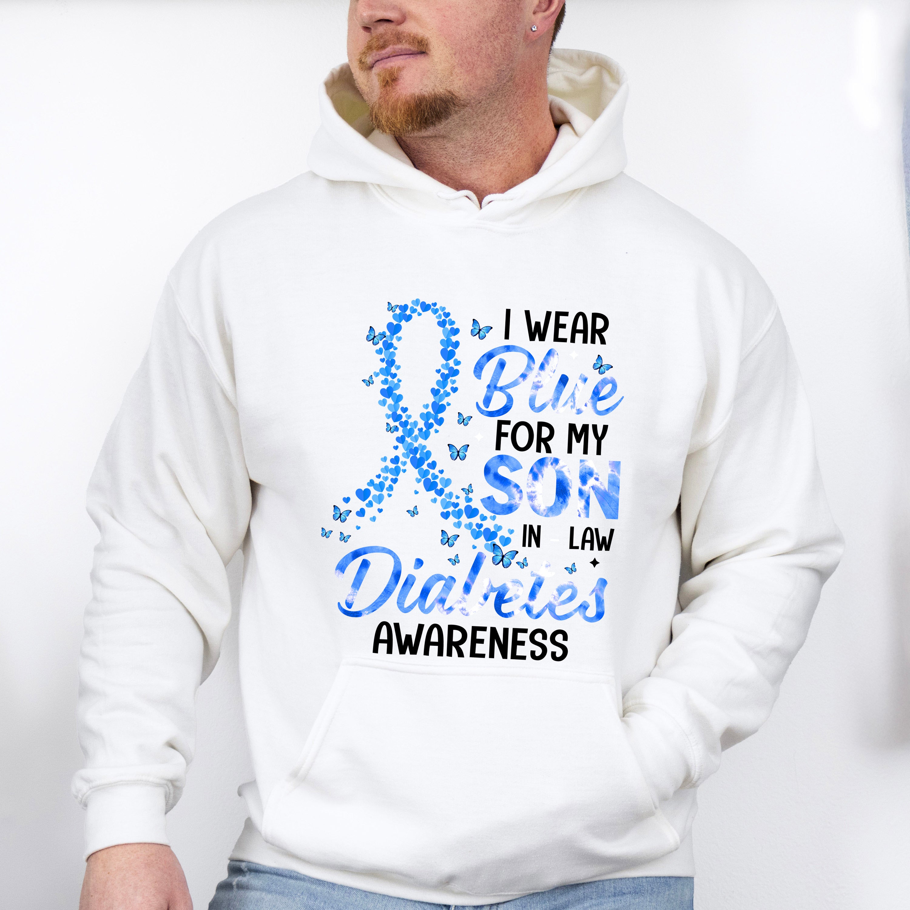 I Wear Blue For My Son In Law - Diabetes Unisex Crewneck T-Shirt Sweatshirt Hoodie