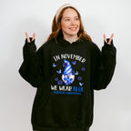 November We Wear Blue Gnome - Diabetes Unisex Crewneck T-Shirt Sweatshirt Hoodie