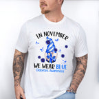 November We Wear Blue Gnome - Diabetes Unisex Crewneck T-Shirt Sweatshirt Hoodie