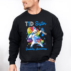 Type 1 Diabetes Sister Pony Design - Diabetes Unisex Crewneck T-Shirt Sweatshirt Hoodie
