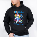 Type 1 Diabetes Sister Pony Design - Diabetes Unisex Crewneck T-Shirt Sweatshirt Hoodie