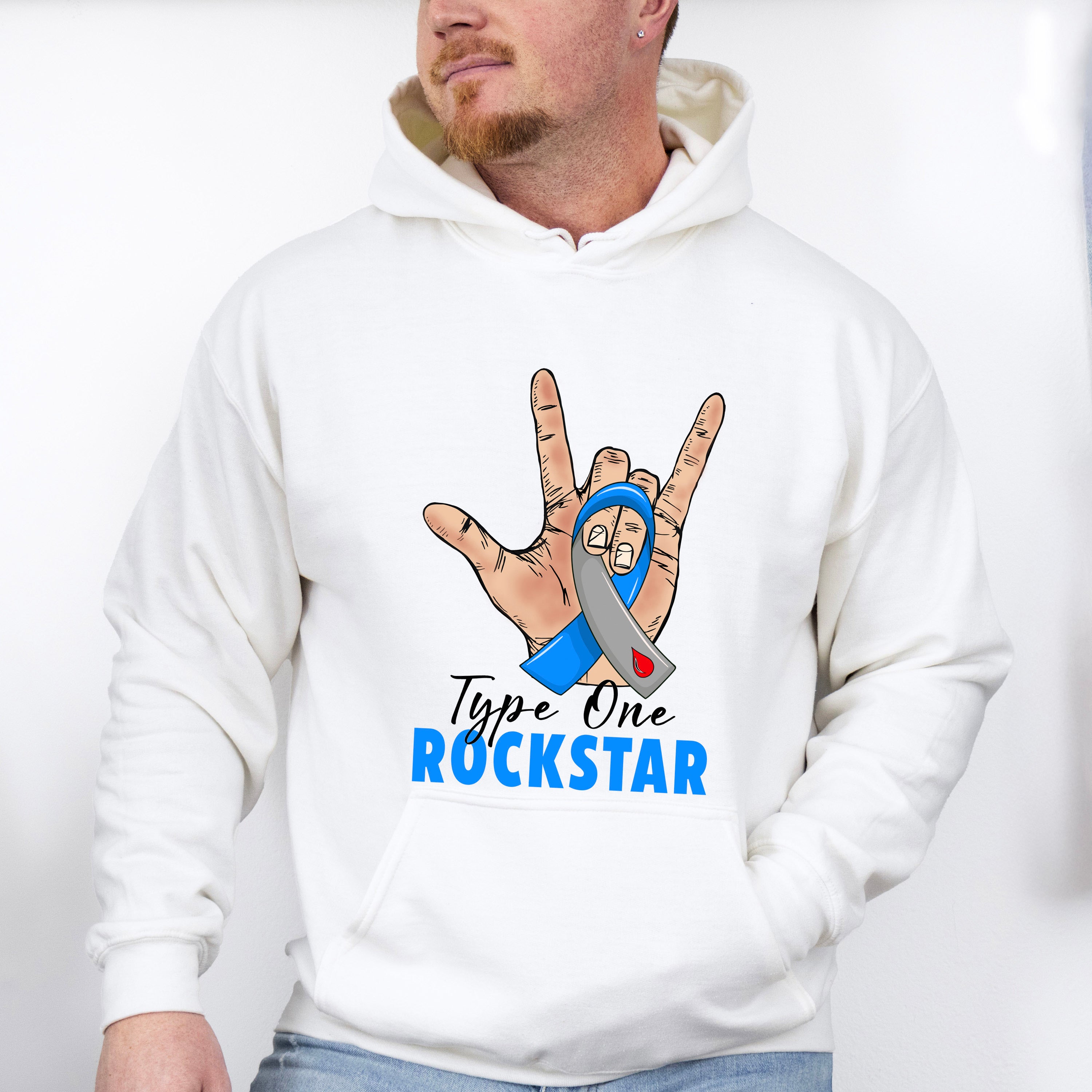 Type One Rockstar - Diabetes Unisex Crewneck T-Shirt Sweatshirt Hoodie