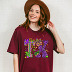 Texas TX Mardi Gras Design - Mardi Gras Unisex Crewneck T-Shirt Sweatshirt Hoodie