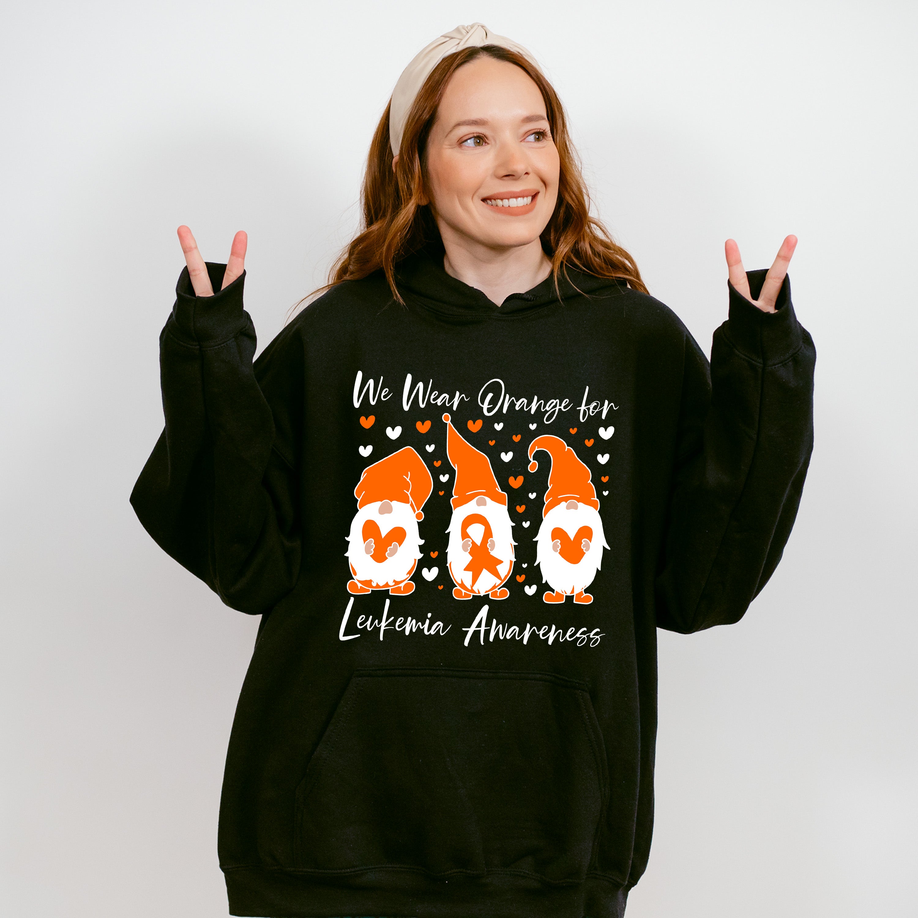 We Wear Orange Leukemia Awareness - Leukemia Unisex Crewneck T-Shirt Sweatshirt Hoodie