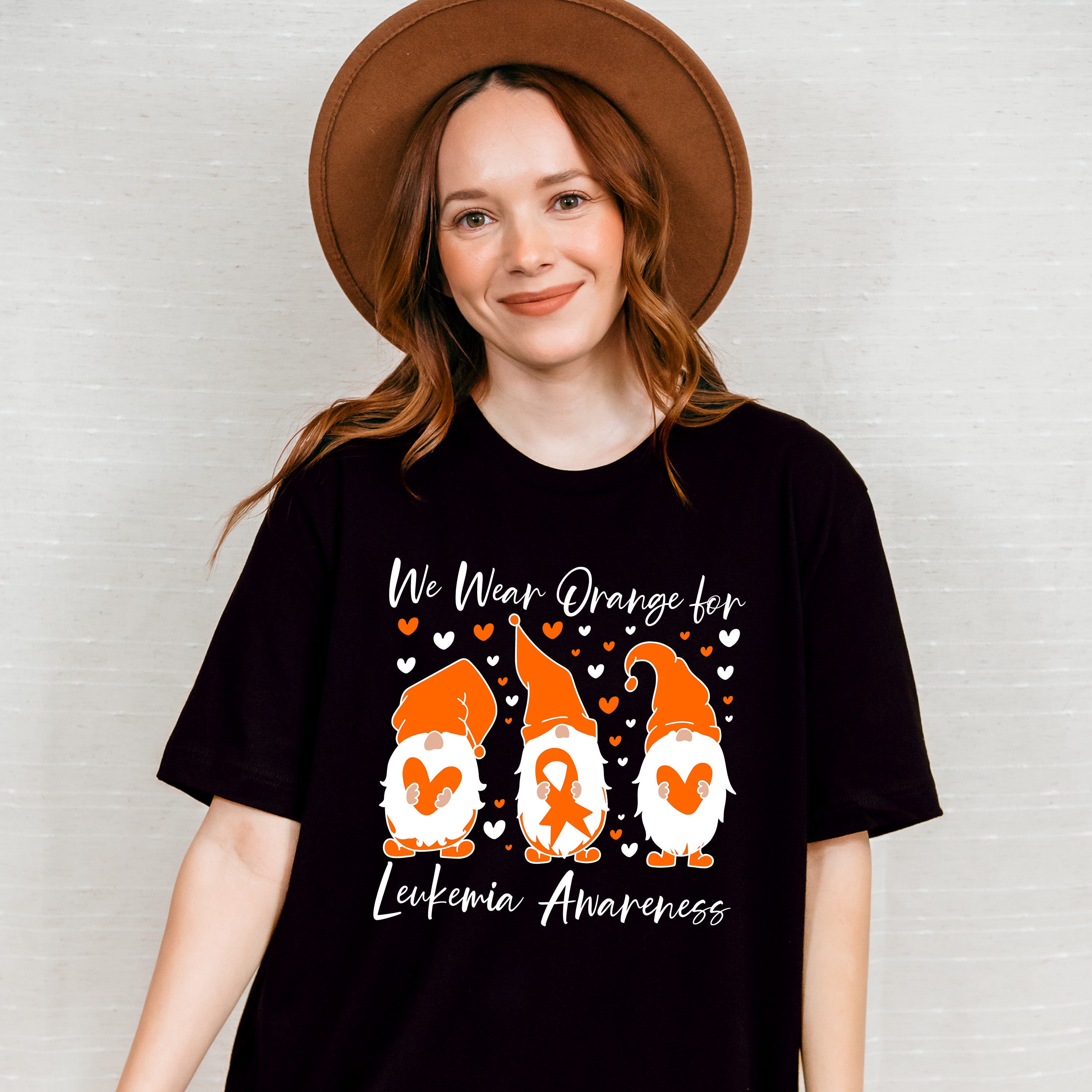 We Wear Orange Leukemia Awareness - Leukemia Unisex Crewneck T-Shirt Sweatshirt Hoodie