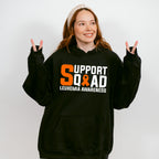 Support Squad Leukemia Awareness - Leukemia Unisex Crewneck T-Shirt Sweatshirt Hoodie