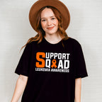 Support Squad Leukemia Awareness - Leukemia Unisex Crewneck T-Shirt Sweatshirt Hoodie