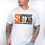 Support Squad Leukemia Awareness - Leukemia Unisex Crewneck T-Shirt Sweatshirt Hoodie