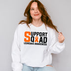 Support Squad Leukemia Awareness - Leukemia Unisex Crewneck T-Shirt Sweatshirt Hoodie