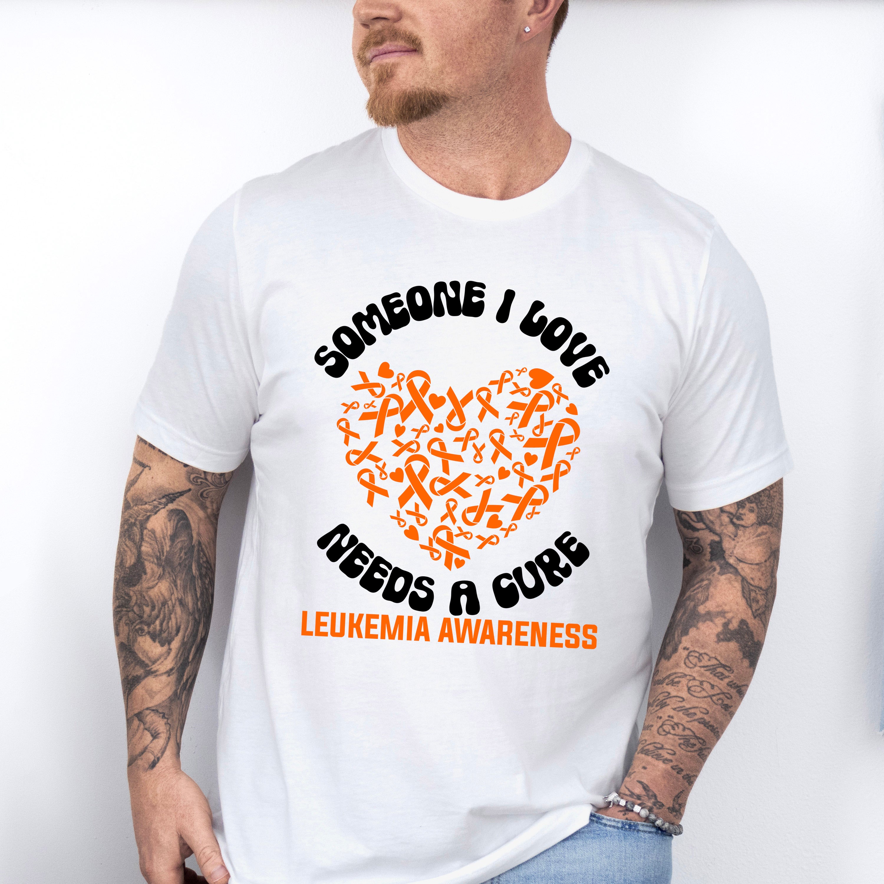 Someone I Love Needs a Cure - Leukemia Unisex Crewneck T-Shirt Sweatshirt Hoodie